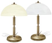 Złota lampa stołowa na komodę B-B2-P