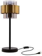 Nowoczesna lampa stołowa ze szklanym dymionym kloszem - 3X V101 R5-P00