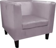 Fotel GRON VELVET jasno różowy ATOS