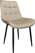 Krzesło Cherry welur na metalowych nogach - tapicerowane : Kolor tkaniny - VELVET - MG06