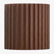Kinkiet Ścienny Led Do Użytku Zewnętrznego Z Aluminium Barein Brązowy Coffee - Sklum