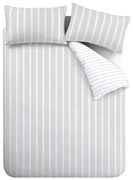 Szara bawełniana pościel dwuosobowa 200x200 cm Ashford Stripe – Bianca