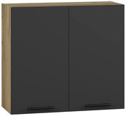 Kuchenna szafka górna dąb craft + antracyt L7-F63