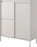 Komoda: 3 drzwi, kaszmir, 123,4 x 103,5 x 39,5 cm