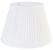 Klosz plisowany biały 45/30 cm Retro