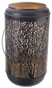 InDecor Świecznik metalowy Tree czarny, 13 x 23 cm, S