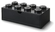 Czarna skrzynka na biurko z szufladą Brick - LEGO®