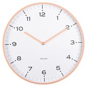 Karlsson 6011OR designerski zegar ściennypomarańczowy, średnica 40 cm