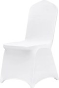 Białe Pokrowce na Krzesła Składane z Elastanu SucceBuy, 150 szt. dla Przyjęć Weselnych
