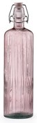 Różowa szklana butelka 1,2 l Kusintha − Bitz