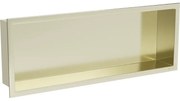 Mexen X-Wall-R półka wnękowa z kołnierzem 60 x 20 cm, złota szczotkowana - 1950602010
