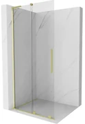Mexen Velar L ścianka prysznicowa rozsuwana Walk-in 110 x 200 cm, transparent 8 mm, złota szczotkowana - 871-110-003-03-55