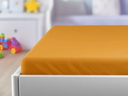 PrzytulneMieszkanie.pl Jersey Prześcieradło dla dziecka morelowe 60 x 120 cm