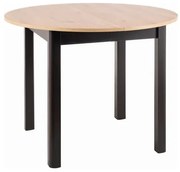 Stół rozkładany DANTE 102(142)x102 dąb artisan/czarny mat SIGNAL