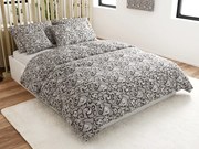 PrzytulneMieszkanie.pl PrzytulneMieszkanie.pl Bawełniana pościel Orient szara Typ zapięcia: Zamek błyskawiczny