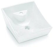 Bathco 4002 - Umywalka nablatowa SORIA 40x41 cm porcelana/biała