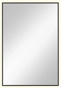 Czarne lustro prostokątne led 60x90 cm M1-N84