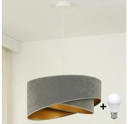 Brilagi - LED Żyrandol na lince LYRA 1xE27/15W/230V szary/złoty