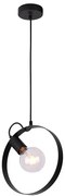 Czarna nowoczesna wisząca lampa koło K0-A62
