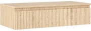Mexen Rivel szafka łazienkowa podumywalkowa 100 cm z blatem, 1 szuflada, ryflowana , dąb - 91A20-10023-1-BFC81