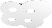 Okrągła lampa sufitowa Toplight Cloud 4-punktowa z oprawką GX53, biała rama, nowoczesny design 86x37x3 cm