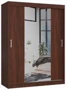 Szafa z lustrem i przesuwnymi drzwiami wenge M6-G09