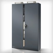 Szafa biurowa metalowa na akta antracytowa JAN II, 1150 x 1850 x 400 mm