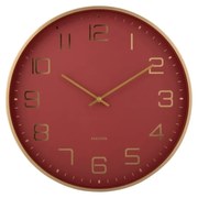 Zegar ścienny Karlsson 5973RD design czerwony,średnica 40 cm