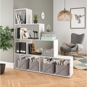 Półka na schody biały 163x29x155