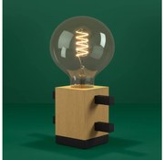 Eglo 390193 - Lampa stołowa LEVANTARA 1xE27/40W/230V czarny/brązowy