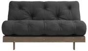 Czarna rozkładana sofa 140 cm Roots – Karup Design