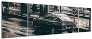 Obraz poruszającego się samochodu (170x50 cm)