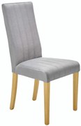 Szare Drewniane Krzesło Tapicerowane R4-L84