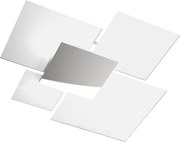 Nowoczesna lampa sufitowa 1088/90-BI Białe szkło 4xE27