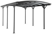 Wiata samochodowa pergola wolnostojąca z aluminium - 1 samochód - 15,15 m² - Antracytowy - BARESA