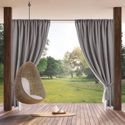 Zasłona wodoodporna na tunelu do ogrodu i tarasu stalowa 155x200 cm