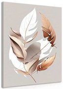 Obraz minimalistyczne miedziane liście