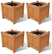 Komplet 4 Donic Ogrodowych Z Litego Drewna K6-B85