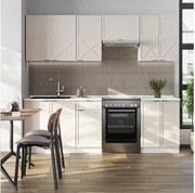 Aneks kuchenny szary/beżowy/biały 240x60x81.6 fame-line