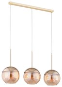 Żyrandol na lince VOLDA 3xE27/60W/230V mosiądz