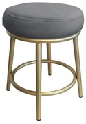 Taboret Ben noga metalowa złota BL14