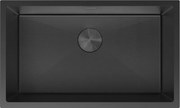 Mexen Trixo zlewozmywak stalowy 1-komorowy 750 x 440 mm, czarny HC - 6415751000-70HC