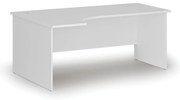 Narożne biurko PRIMO WHITE, 180x120 cm, lewe, białe