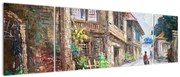 Obraz filipińskiej wioski, Azja (170x50 cm)