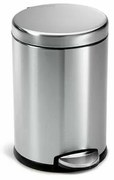 Simplehuman Kosz na śmieci okrągły pedałowy 4,5 l, stal nierdzewna