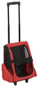 PawHut Plecak torba transporter dla psa kota 42x25x55cm Czerwony Czarny | Aosom PL