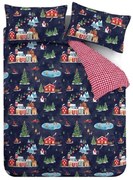 Niebieska pościel dwuosobowa 230x220 cm Ski Village – Catherine Lansfield