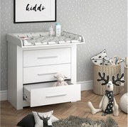 Przewijak dla dziecka biały 86.6x48.5x86.5 miro