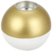 Drewniany świecznik w kształcie kuli,  Ø 10cm