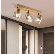 Brilagi - Oprawa punktowa HYGGE 3xE14/15W/230V kauczukowiec/dymiony